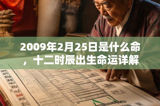 2009年2月25日是什么命,十二时辰出生命运详解 2009年2月25日是什么命,十二时辰出生命运详解