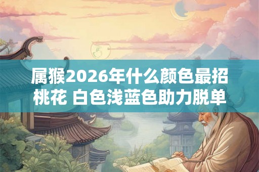 属猴2026年什么颜色最招桃花 白色浅蓝色助力脱单