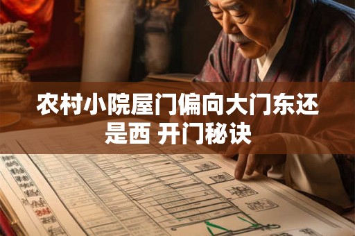 农村小院屋门偏向大门东还是西 开门秘诀