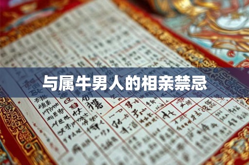 与属牛男人的相亲禁忌