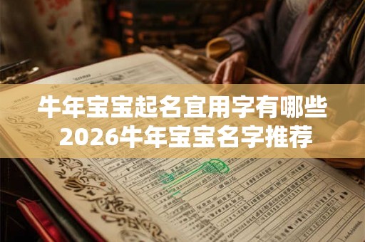 牛年宝宝起名宜用字有哪些 2026牛年宝宝名字推荐