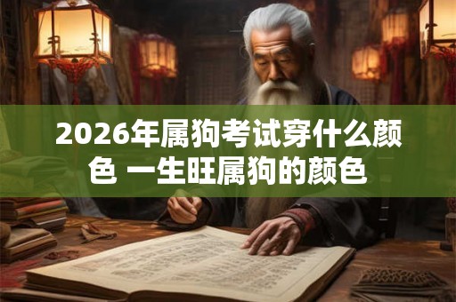 2026年属狗考试穿什么颜色 一生旺属狗的颜色