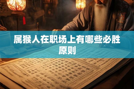 属猴人在职场上有哪些必胜原则 属猴人在职场上有哪些必胜原则