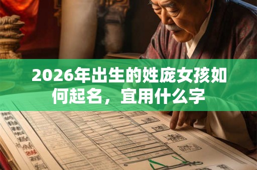 2026年出生的姓庞女孩如何起名，宜用什么字
