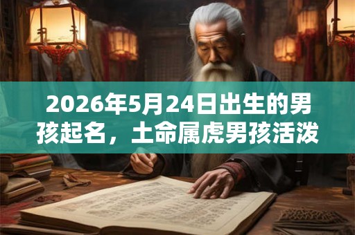 2026年5月24日出生的男孩起名，土命属虎男孩活泼阳光的名字精选