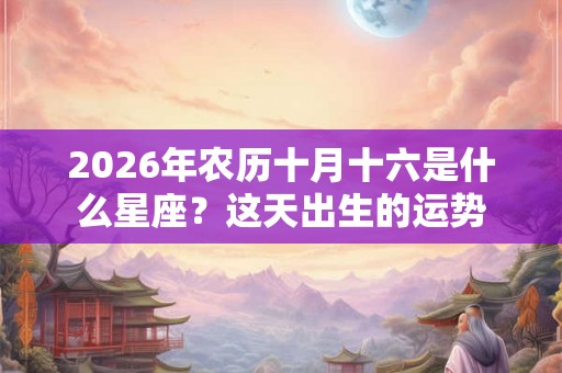 2026年农历十月十六是什么星座?这天出生的运势 2026年农历十月十六是什么星座?这天出生的运势