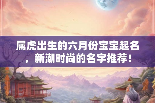 属虎出生的六月份宝宝起名，新潮时尚的名字推荐！