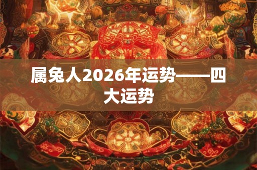属兔人2026年运势——四大运势
