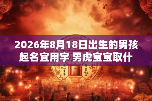 2026年8月18日出生的男孩起名宜用字 男虎宝宝取什么姓名好听 2026年8月18日出生的男孩起名宜用字 男虎宝宝取什么姓名好听