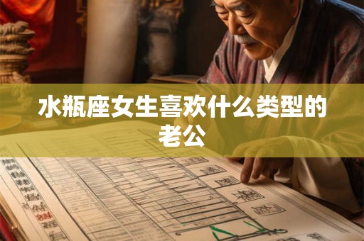 水瓶座女生喜欢什么类型的老公