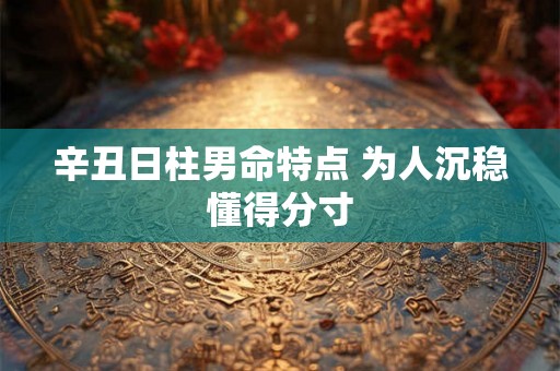 辛丑日柱男命特点 为人沉稳懂得分寸