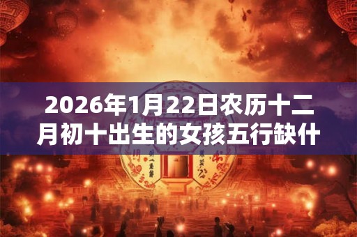 2026年1月22日农历十二月初十出生的女孩五行缺什么