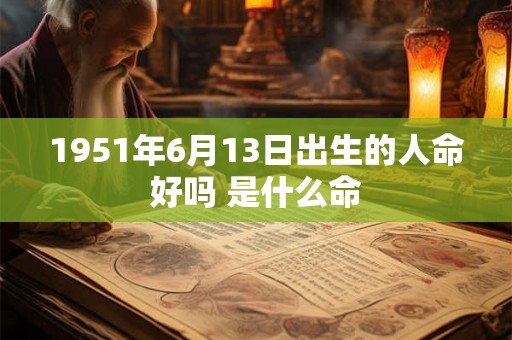 1951年6月13日出生的人命好吗 是什么命