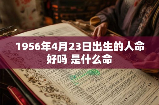1956年4月23日出生的人命好吗 是什么命 1956年4月23日出生的人命好吗 是什么命