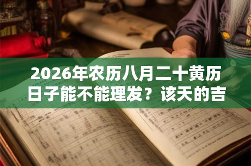 2026年农历八月二十黄历日子能不能理发？该天的吉时详解！