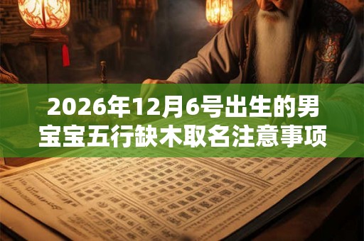 2026年12月6号出生的男宝宝五行缺木取名注意事项 2026年12月6号出生的男宝宝五行缺木取名注意事项