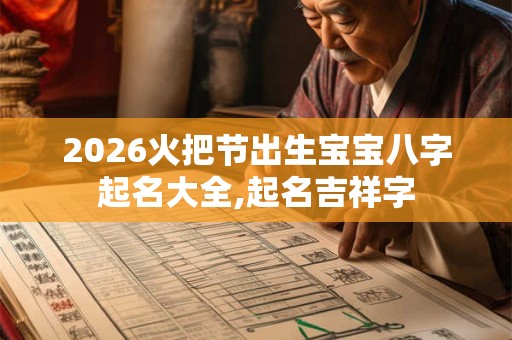 2026火把节出生宝宝八字起名大全,起名吉祥字