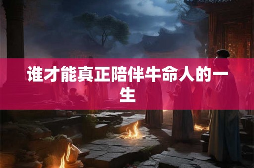 谁才能真正陪伴牛命人的一生