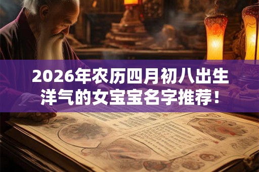 2026年农历四月初八出生洋气的女宝宝名字推荐! 2026年农历四月初八出生洋气的女宝宝名字推荐!