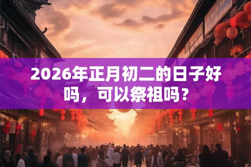 2026年正月初二的日子好吗，可以祭祖吗？