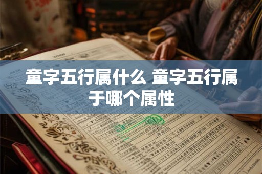 童字五行属什么 童字五行属于哪个属性