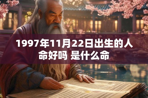 1997年11月22日出生的人命好吗 是什么命