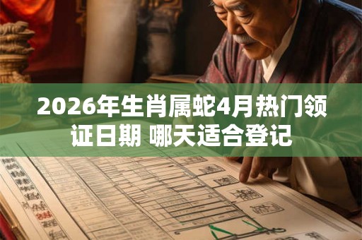 2026年生肖属蛇4月热门领证日期 哪天适合登记