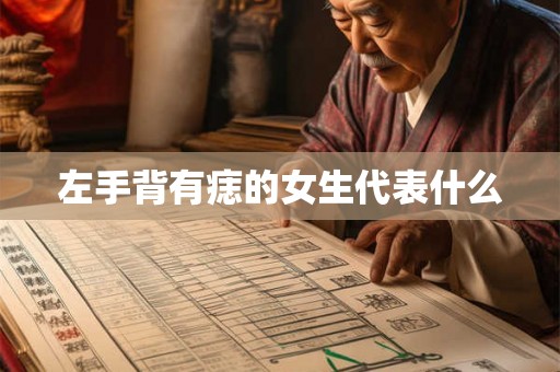 左手背有痣的女生代表什么