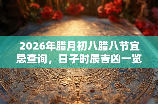 2026年腊月初八腊八节宜忌查询，日子时辰吉凶一览！