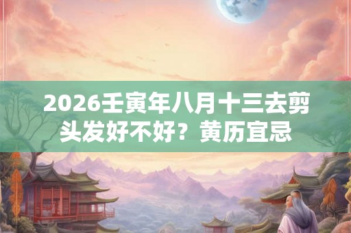 2026壬寅年八月十三去剪头发好不好?黄历宜忌 2026壬寅年八月十三去剪头发好不好?黄历宜忌