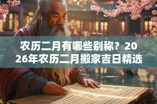 农历二月有哪些别称？2026年农历二月搬家吉日精选