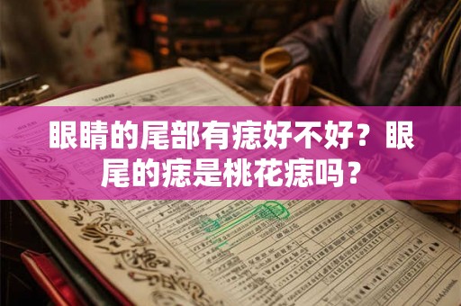 眼睛的尾部有痣好不好?眼尾的痣是桃花痣吗? 眼睛的尾部有痣好不好?眼尾的痣是桃花痣吗?
