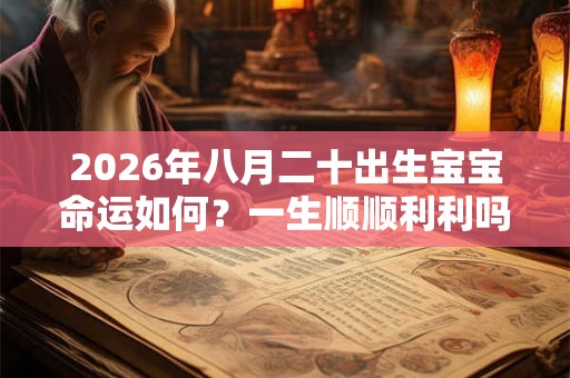 2026年八月二十出生宝宝命运如何?一生顺顺利利吗? 2026年八月二十出生宝宝命运如何?一生顺顺利利吗?