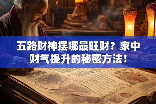 五路财神摆哪最旺财？家中财气提升的秘密方法！