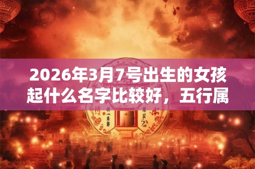 2026年3月7号出生的女孩起什么名字比较好,五行属什么 2026年3月7号出生的女孩起什么名字比较好,五行属什么