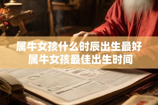 属牛女孩什么时辰出生最好 属牛女孩最佳出生时间