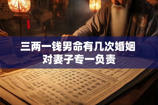 三两一钱男命有几次婚姻 对妻子专一负责 三两一钱男命有几次婚姻 对妻子专一负责