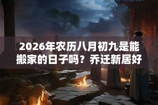 2026年农历八月初九是能搬家的日子吗？乔迁新居好吗
