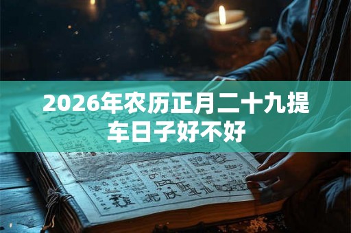 2026年农历正月二十九提车日子好不好