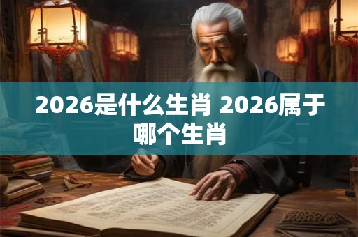 2026是什么生肖 2026属于哪个生肖