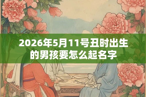 2026年5月11号丑时出生的男孩要怎么起名字