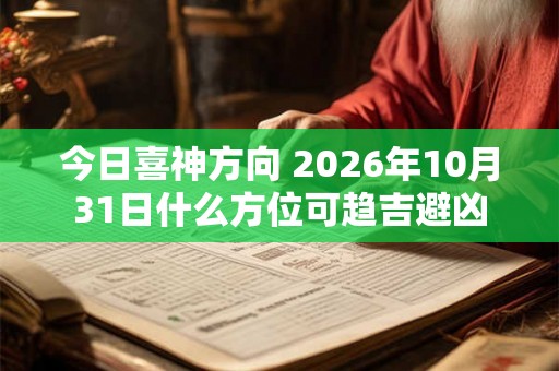 今日喜神方向 2026年10月31日什么方位可趋吉避凶