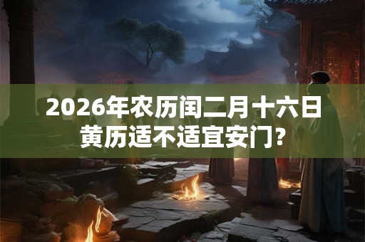 2026年农历闰二月十六日黄历适不适宜安门？