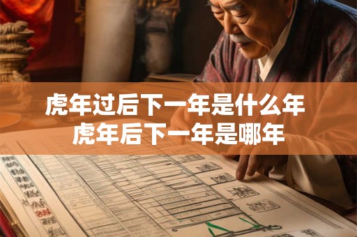 虎年过后下一年是什么年 虎年后下一年是哪年