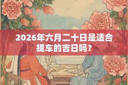 2026年六月二十日是适合提车的吉日吗？