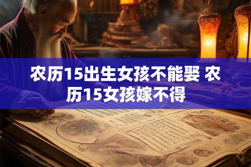 农历15出生女孩不能娶 农历15女孩嫁不得 农历15出生女孩不能娶 农历15女孩嫁不得