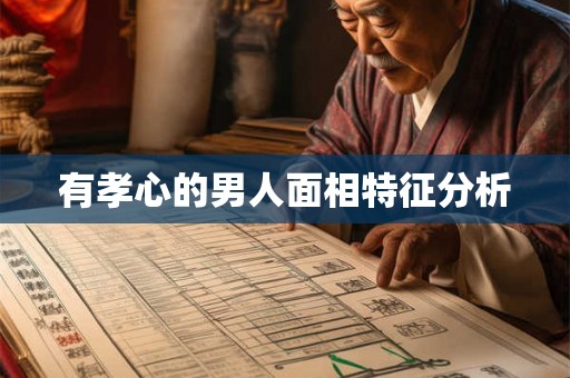 有孝心的男人面相特征分析