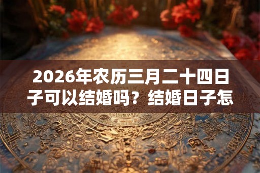 2026年农历三月二十四日子可以结婚吗?结婚日子怎么选? 2026年农历三月二十四日子可以结婚吗?结婚日子怎么选?