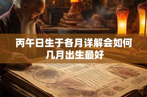 丙午日生于各月详解会如何 几月出生最好