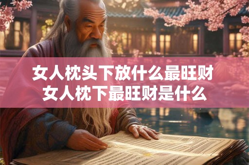 女人枕头下放什么最旺财 女人枕下最旺财是什么